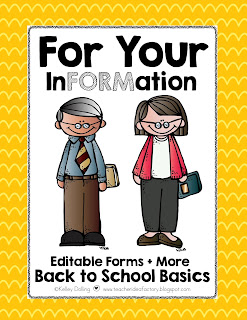BACK TO SCHOOL BASICS – FORMS + LETTERS + CHECKLISTS + MORE