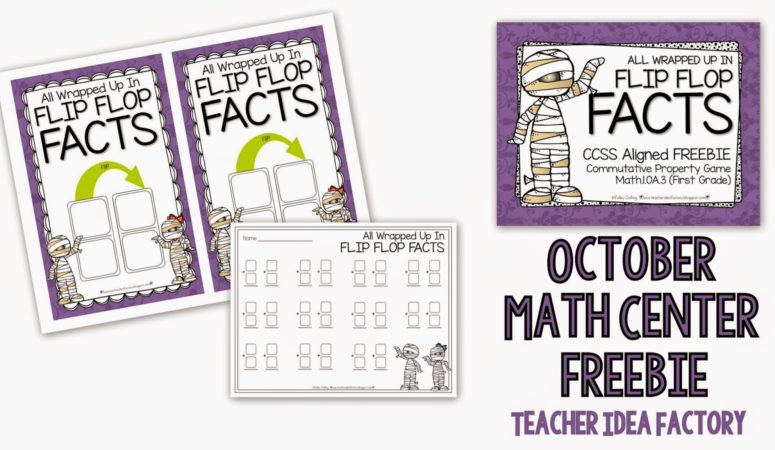 ALL WRAPPED UP IN FLIP FLOP FACTS – HALLOWEEN THEMED FREEBIE